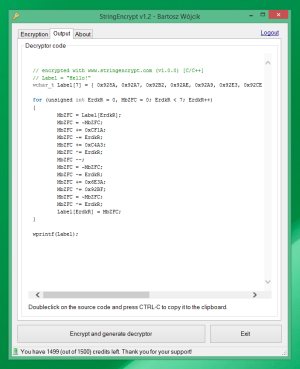 StringEncrypt Output Code